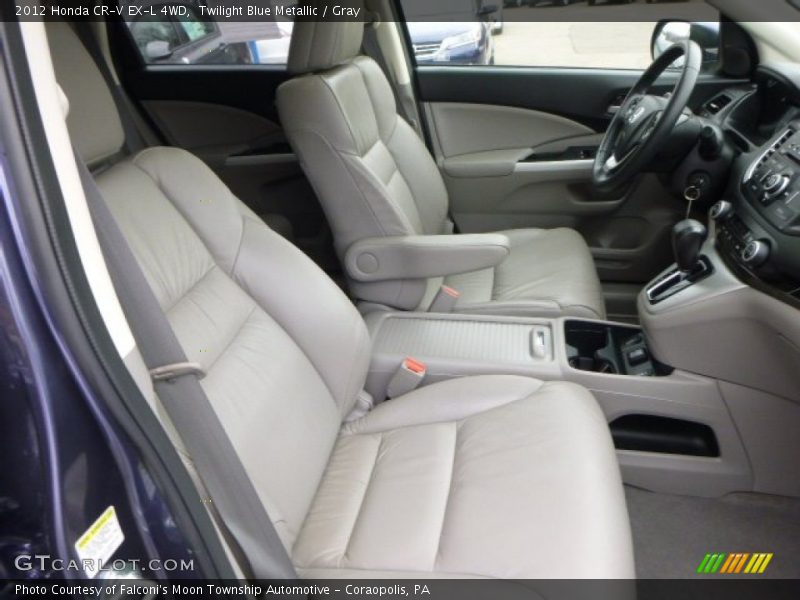 Twilight Blue Metallic / Gray 2012 Honda CR-V EX-L 4WD