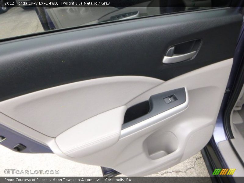 Twilight Blue Metallic / Gray 2012 Honda CR-V EX-L 4WD