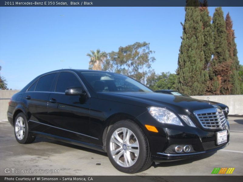 Black / Black 2011 Mercedes-Benz E 350 Sedan