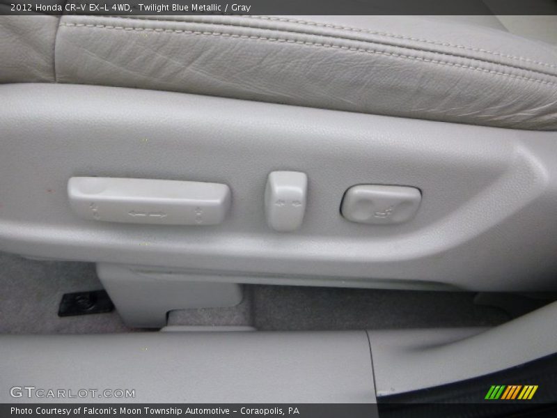 Twilight Blue Metallic / Gray 2012 Honda CR-V EX-L 4WD