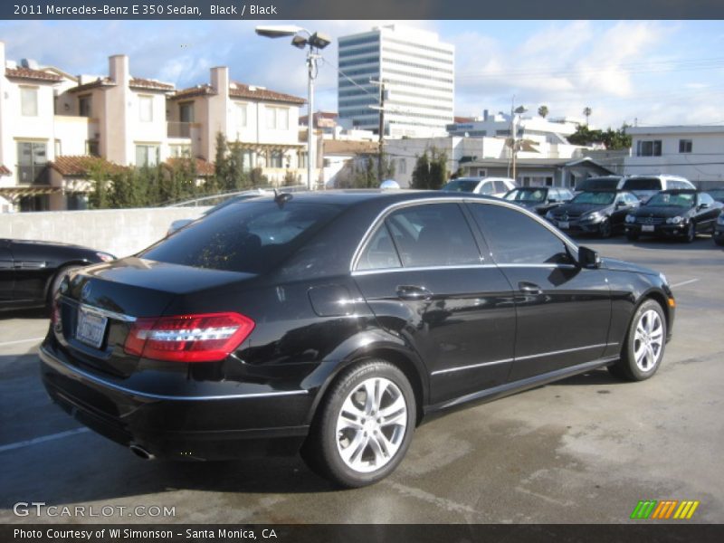 Black / Black 2011 Mercedes-Benz E 350 Sedan