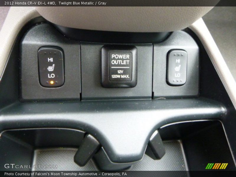 Twilight Blue Metallic / Gray 2012 Honda CR-V EX-L 4WD
