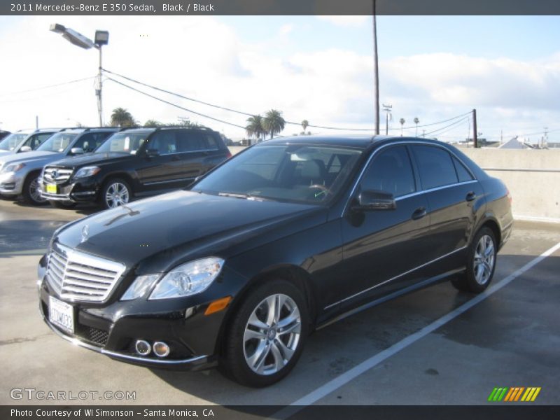 Black / Black 2011 Mercedes-Benz E 350 Sedan
