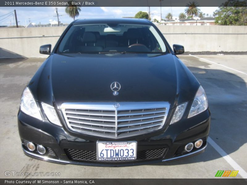 Black / Black 2011 Mercedes-Benz E 350 Sedan