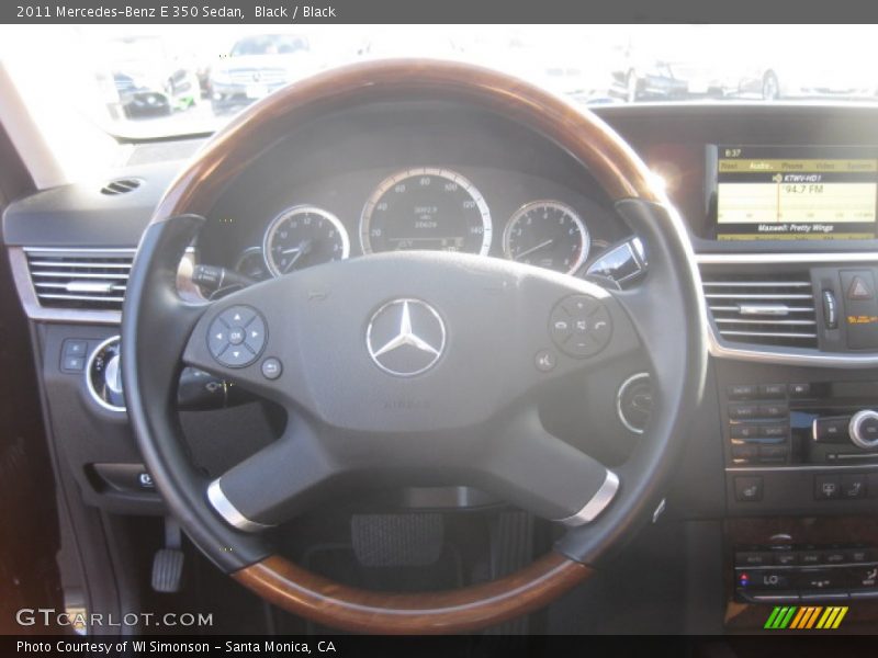 Black / Black 2011 Mercedes-Benz E 350 Sedan