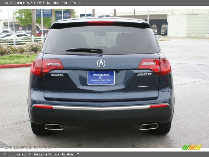 Bali Blue Pearl / Taupe 2012 Acura MDX SH-AWD