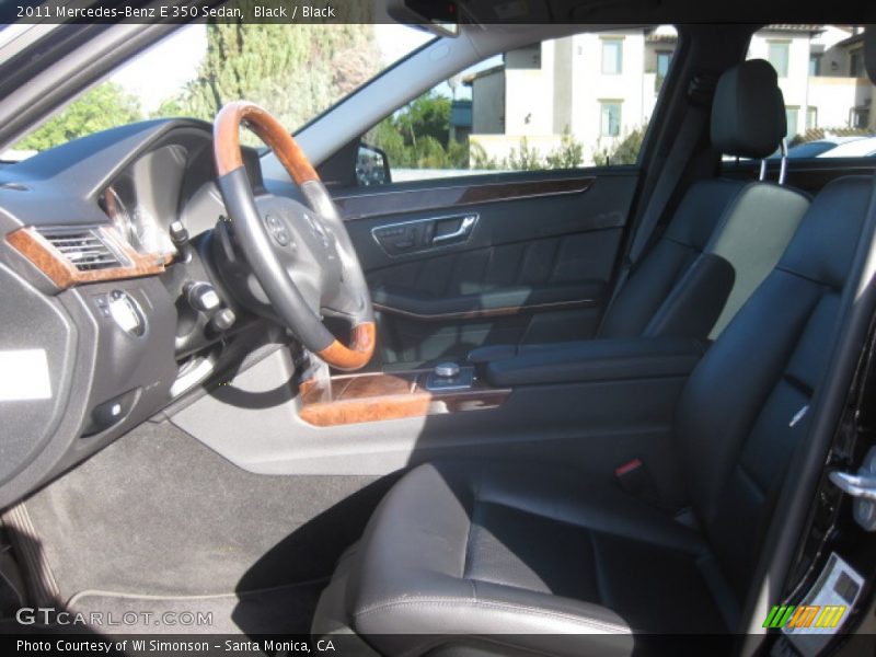Black / Black 2011 Mercedes-Benz E 350 Sedan