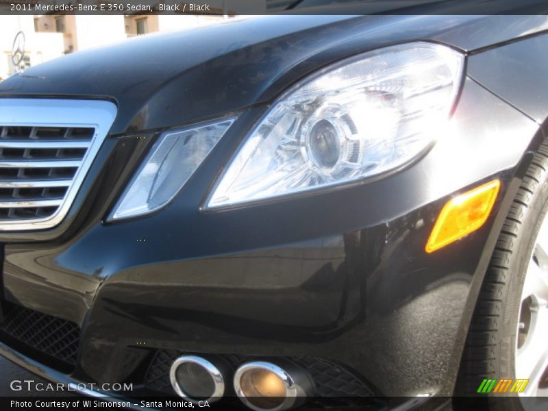 Black / Black 2011 Mercedes-Benz E 350 Sedan