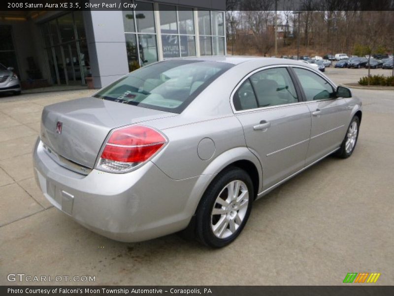 Silver Pearl / Gray 2008 Saturn Aura XE 3.5