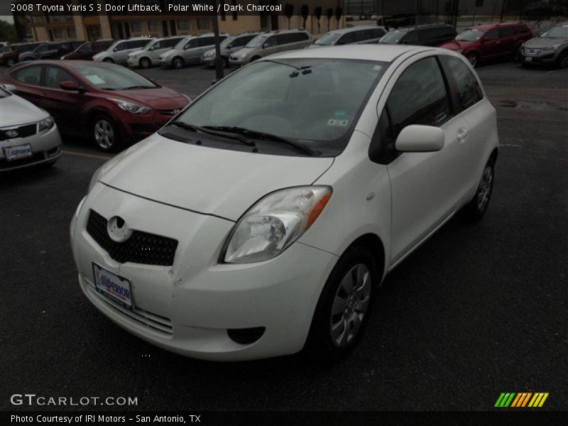 Polar White / Dark Charcoal 2008 Toyota Yaris S 3 Door Liftback
