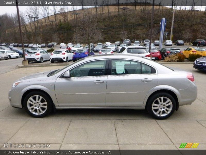 Silver Pearl / Gray 2008 Saturn Aura XE 3.5