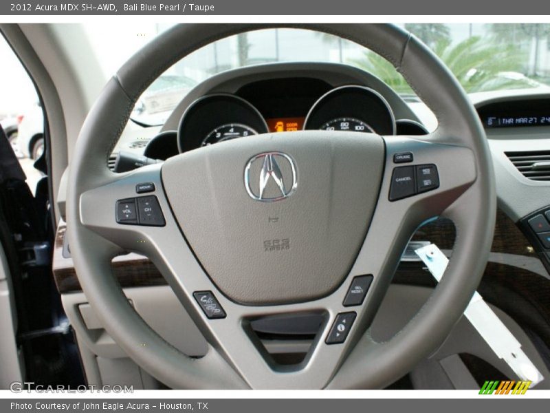 Bali Blue Pearl / Taupe 2012 Acura MDX SH-AWD
