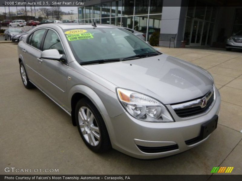 Silver Pearl / Gray 2008 Saturn Aura XE 3.5