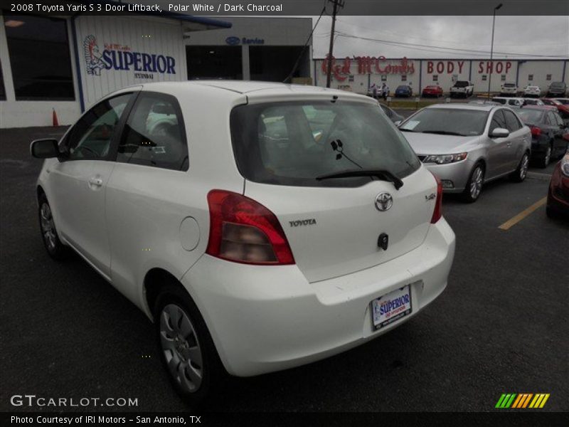 Polar White / Dark Charcoal 2008 Toyota Yaris S 3 Door Liftback