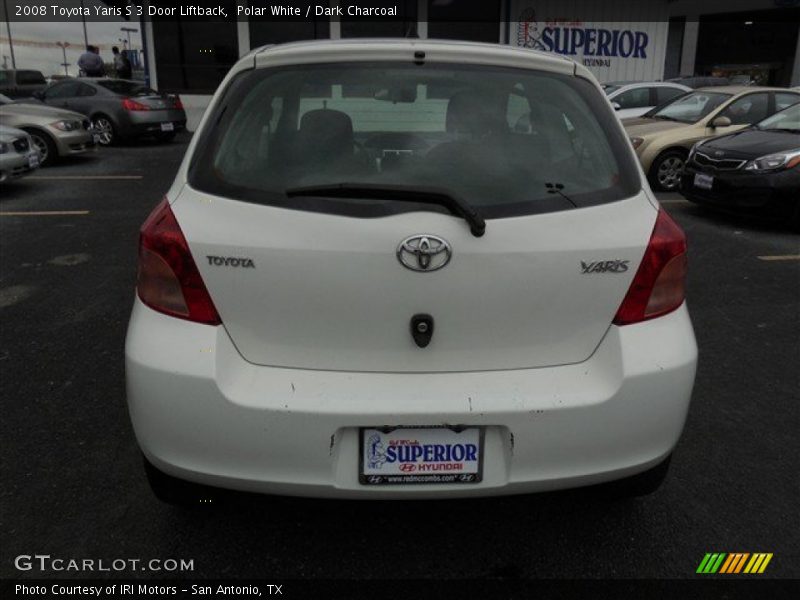 Polar White / Dark Charcoal 2008 Toyota Yaris S 3 Door Liftback