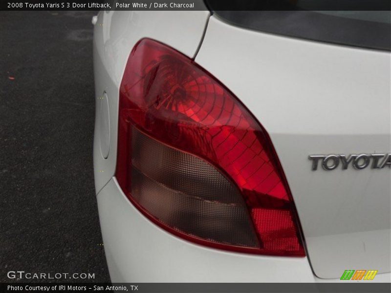 Polar White / Dark Charcoal 2008 Toyota Yaris S 3 Door Liftback