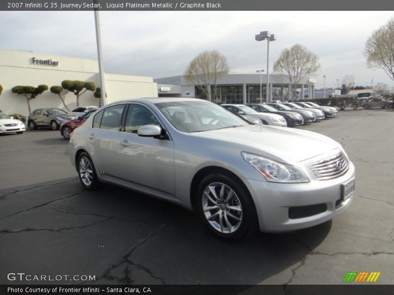 Liquid Platinum Metallic / Graphite Black 2007 Infiniti G 35 Journey Sedan