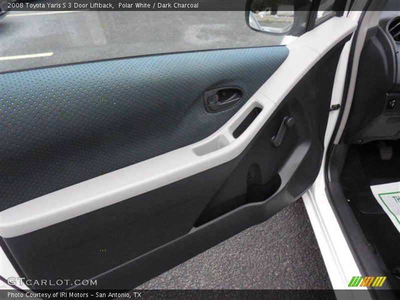 Polar White / Dark Charcoal 2008 Toyota Yaris S 3 Door Liftback