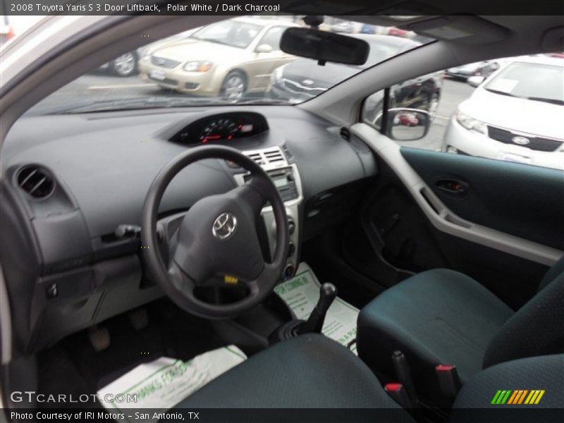 Polar White / Dark Charcoal 2008 Toyota Yaris S 3 Door Liftback
