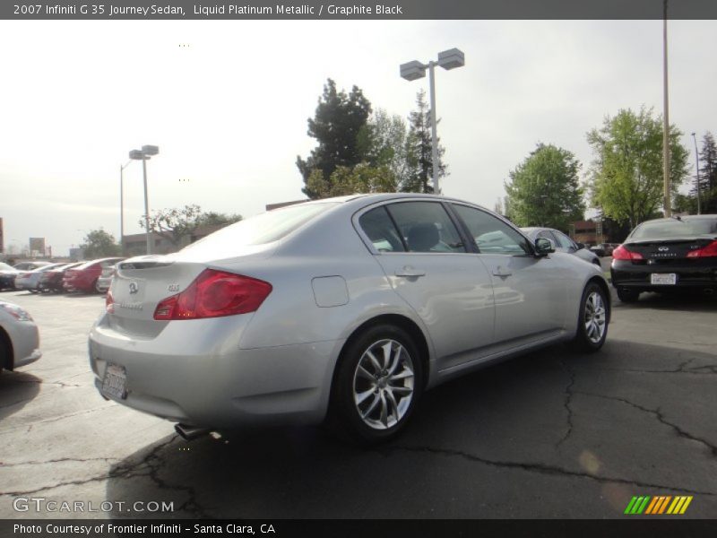 Liquid Platinum Metallic / Graphite Black 2007 Infiniti G 35 Journey Sedan