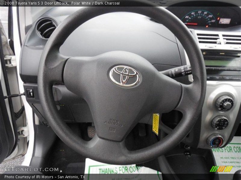 Polar White / Dark Charcoal 2008 Toyota Yaris S 3 Door Liftback