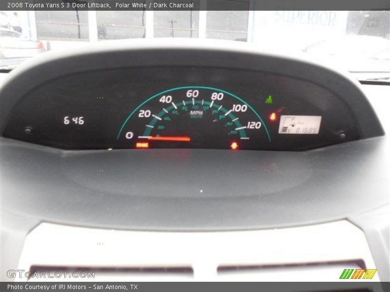 Polar White / Dark Charcoal 2008 Toyota Yaris S 3 Door Liftback