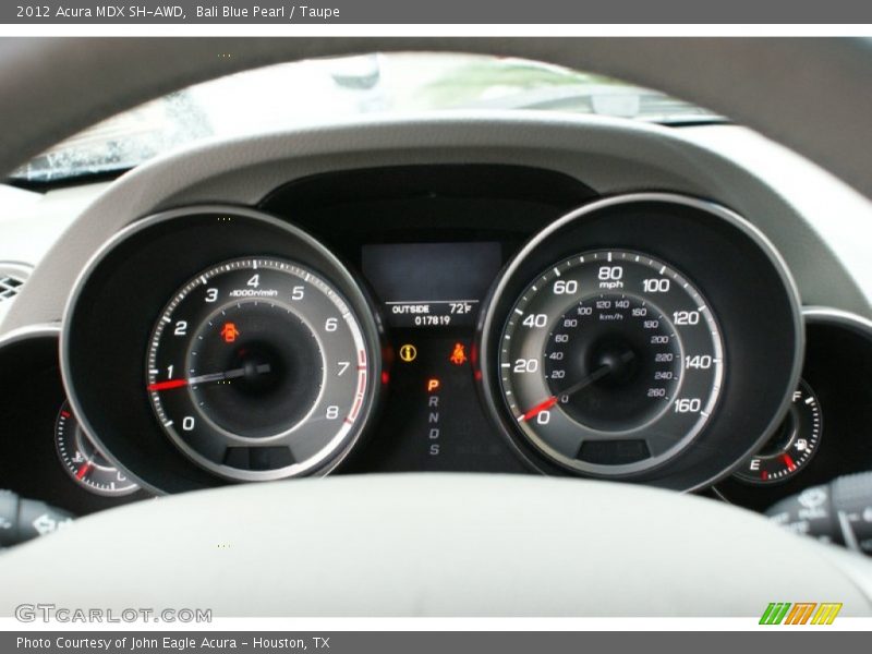 Bali Blue Pearl / Taupe 2012 Acura MDX SH-AWD