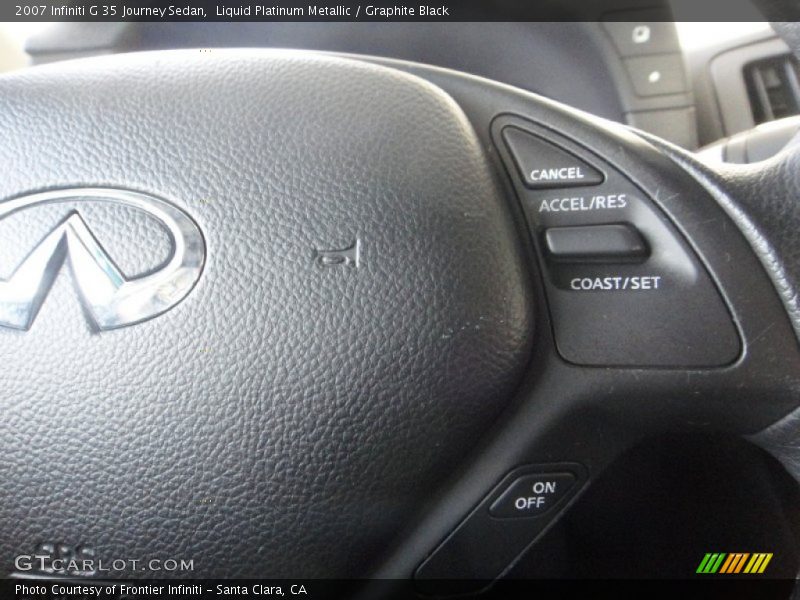 Liquid Platinum Metallic / Graphite Black 2007 Infiniti G 35 Journey Sedan