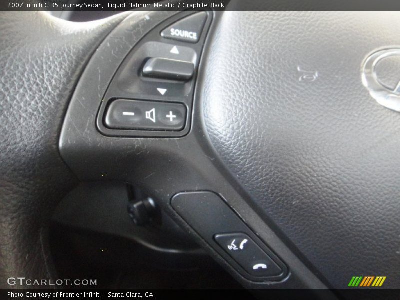 Liquid Platinum Metallic / Graphite Black 2007 Infiniti G 35 Journey Sedan