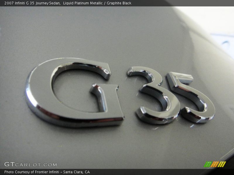 Liquid Platinum Metallic / Graphite Black 2007 Infiniti G 35 Journey Sedan