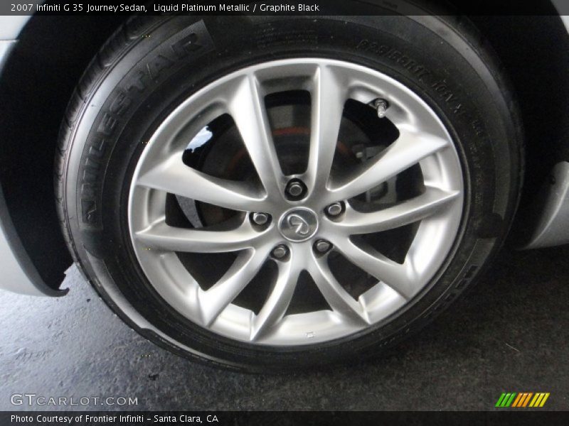 Liquid Platinum Metallic / Graphite Black 2007 Infiniti G 35 Journey Sedan