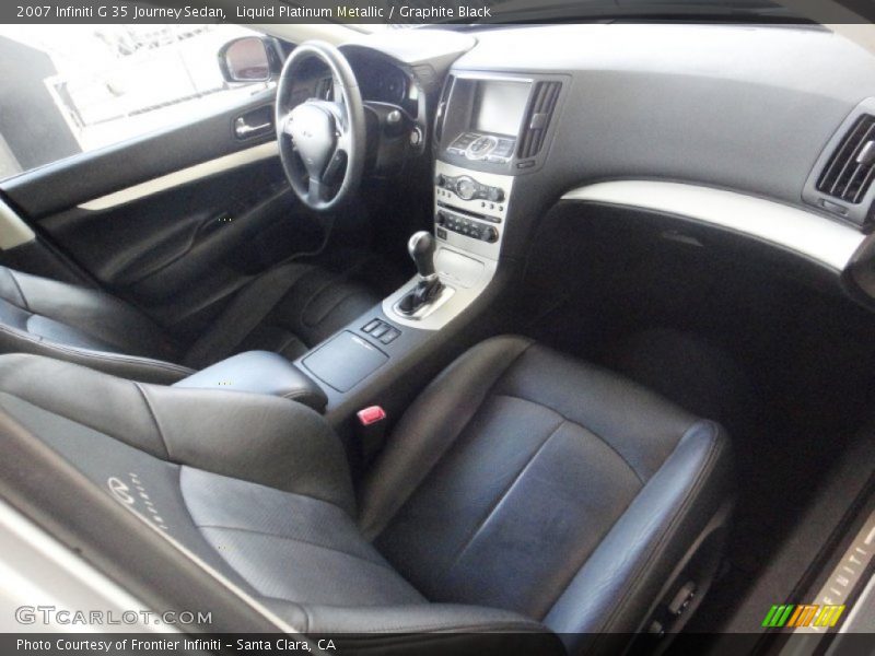 Liquid Platinum Metallic / Graphite Black 2007 Infiniti G 35 Journey Sedan