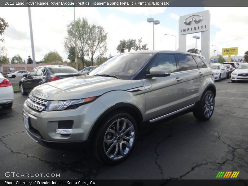 Ipanema Sand Metallic / Almond/Espresso 2012 Land Rover Range Rover Evoque Prestige