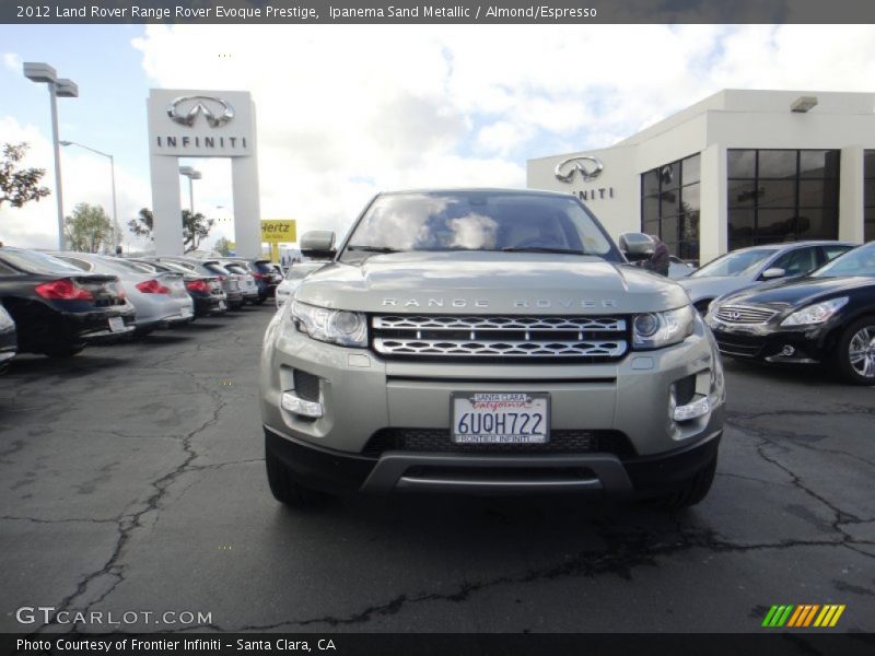 Ipanema Sand Metallic / Almond/Espresso 2012 Land Rover Range Rover Evoque Prestige