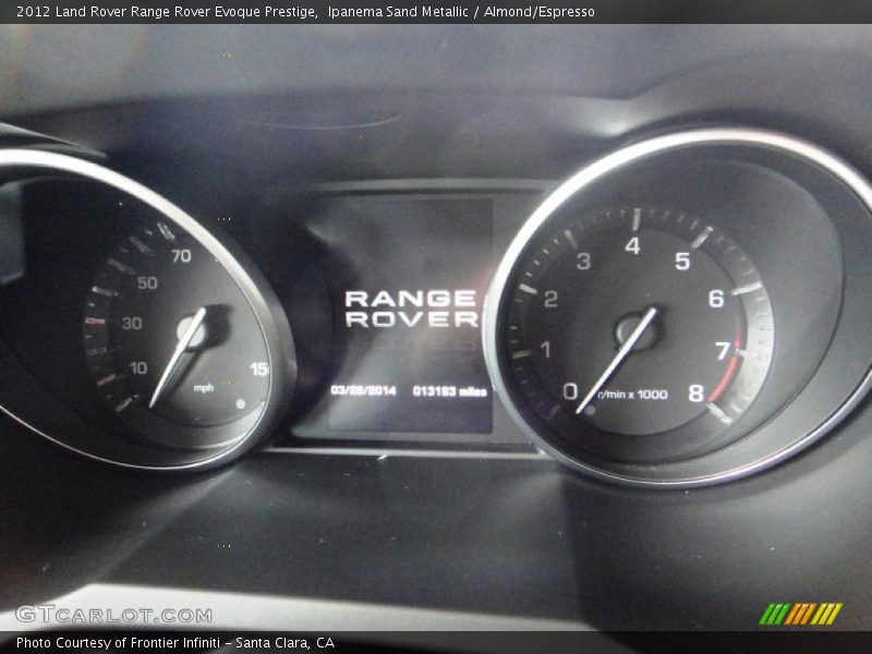 Ipanema Sand Metallic / Almond/Espresso 2012 Land Rover Range Rover Evoque Prestige