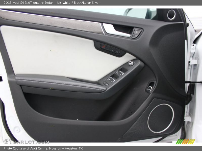 Ibis White / Black/Lunar Silver 2013 Audi S4 3.0T quattro Sedan