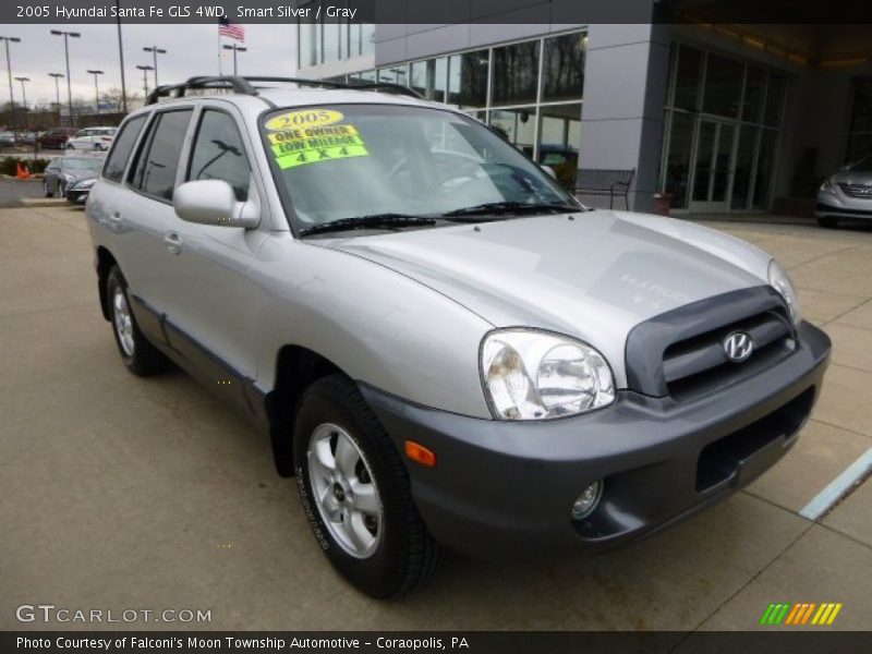 Smart Silver / Gray 2005 Hyundai Santa Fe GLS 4WD