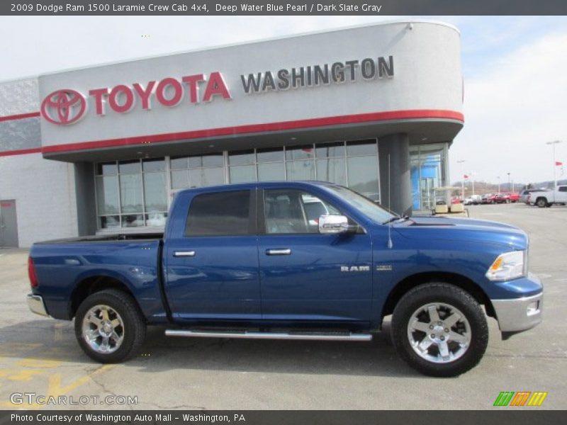 Deep Water Blue Pearl / Dark Slate Gray 2009 Dodge Ram 1500 Laramie Crew Cab 4x4