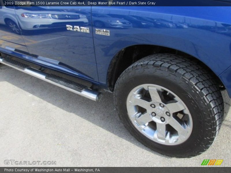 Deep Water Blue Pearl / Dark Slate Gray 2009 Dodge Ram 1500 Laramie Crew Cab 4x4