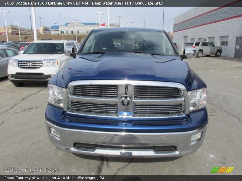 Deep Water Blue Pearl / Dark Slate Gray 2009 Dodge Ram 1500 Laramie Crew Cab 4x4