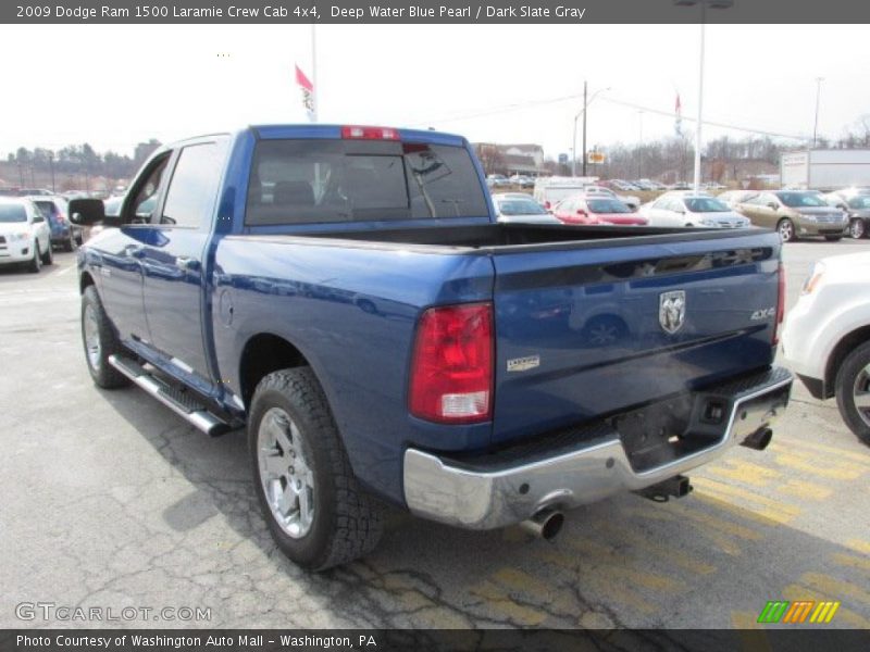 Deep Water Blue Pearl / Dark Slate Gray 2009 Dodge Ram 1500 Laramie Crew Cab 4x4