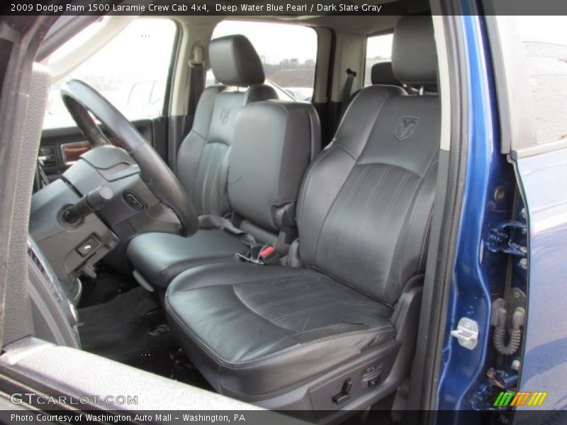 Deep Water Blue Pearl / Dark Slate Gray 2009 Dodge Ram 1500 Laramie Crew Cab 4x4