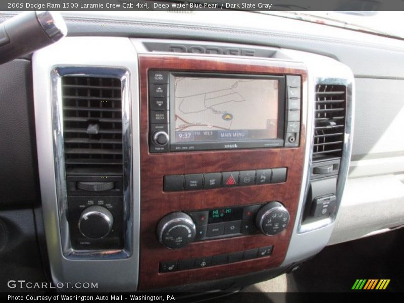 Deep Water Blue Pearl / Dark Slate Gray 2009 Dodge Ram 1500 Laramie Crew Cab 4x4