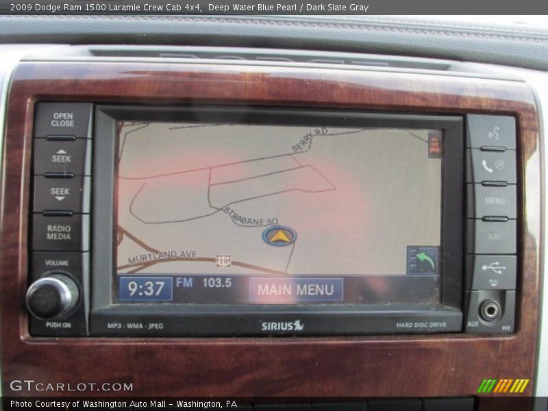 Deep Water Blue Pearl / Dark Slate Gray 2009 Dodge Ram 1500 Laramie Crew Cab 4x4