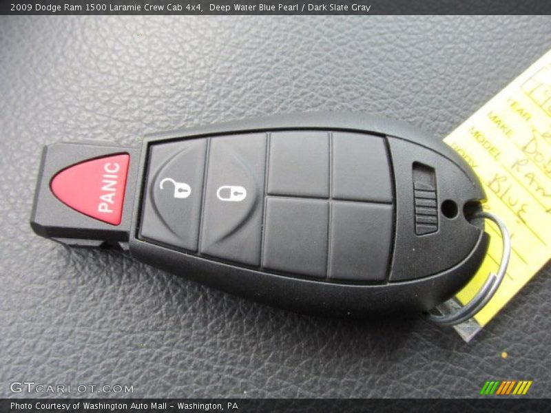 Deep Water Blue Pearl / Dark Slate Gray 2009 Dodge Ram 1500 Laramie Crew Cab 4x4