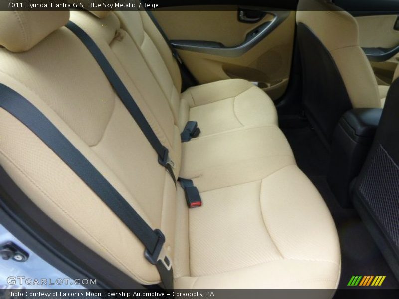 Blue Sky Metallic / Beige 2011 Hyundai Elantra GLS