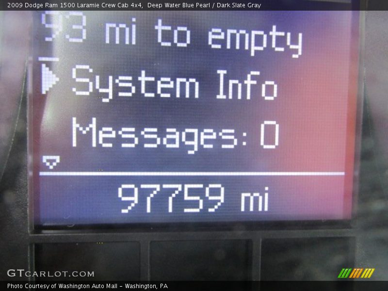 Deep Water Blue Pearl / Dark Slate Gray 2009 Dodge Ram 1500 Laramie Crew Cab 4x4