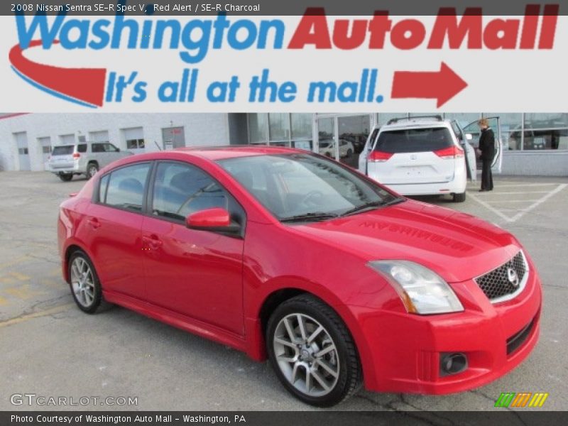 Red Alert / SE-R Charcoal 2008 Nissan Sentra SE-R Spec V