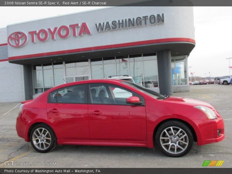 Red Alert / SE-R Charcoal 2008 Nissan Sentra SE-R Spec V
