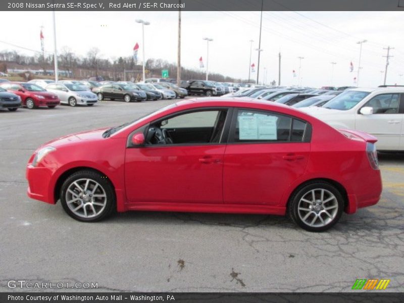 Red Alert / SE-R Charcoal 2008 Nissan Sentra SE-R Spec V